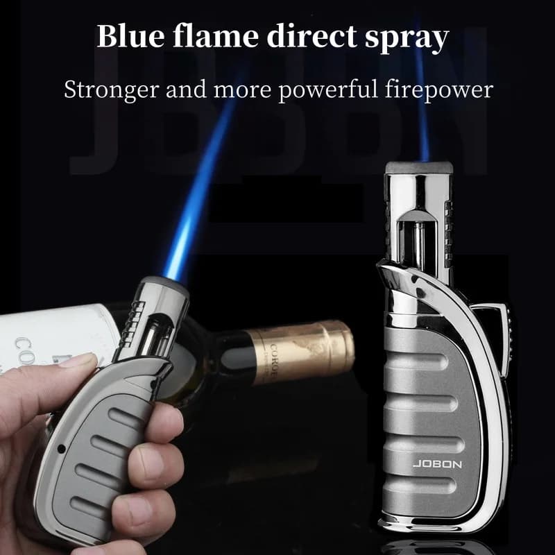 Accendino JOBON Creativo per Esterni Antivento in Metallo a Gas Diretto, Accendino a Striscia per Sigari, Regalo di Lusso di Alta Gamma per Uomo