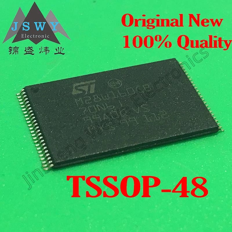 (1/5 pezzi) M28W160CB70N6E TSSOP48 M28W160CB70/16Mbit NOR Flash/Nuova elettronica originale