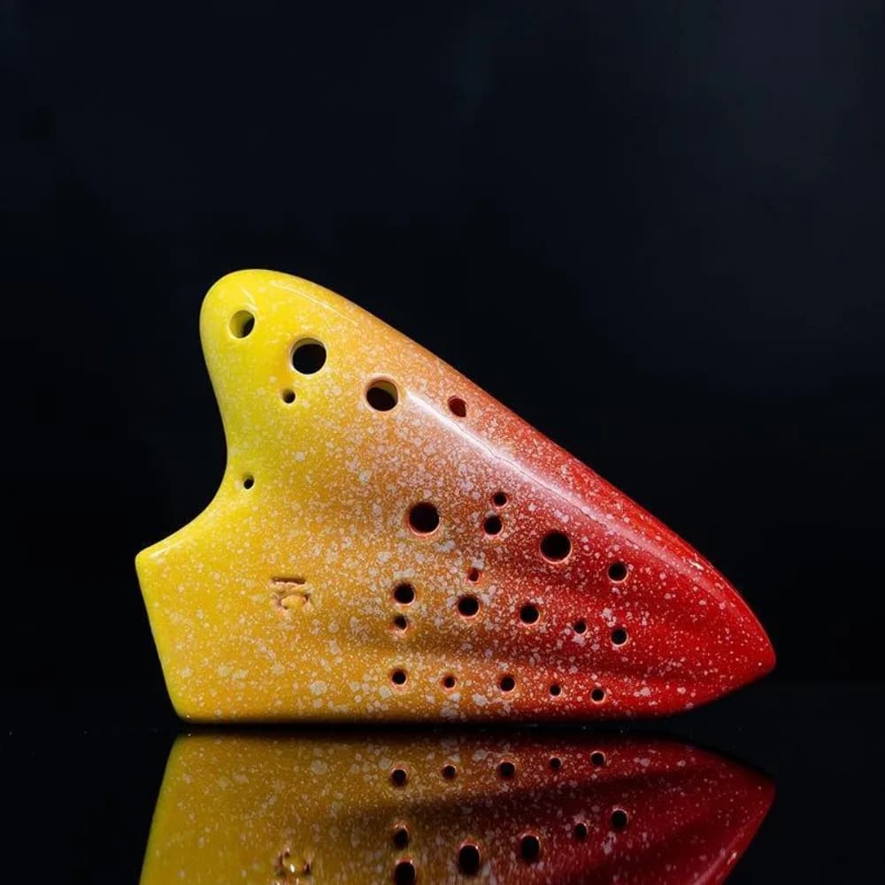 Ceramic Ocarinas 16 Holes Alto C Key AC Triple Ocarina Professional Musical Instruments Offers Ocarina of Time for Children Gift