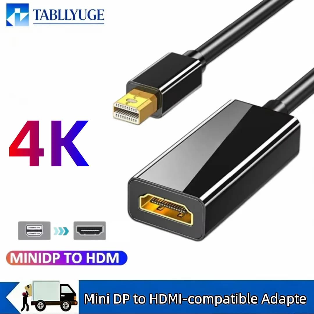 Adattatore Mini DisplayPort a HDMI compatibile 4K, convertitore da Mini DP maschio a HDMI femmina per Apple MacBook Air Pro
