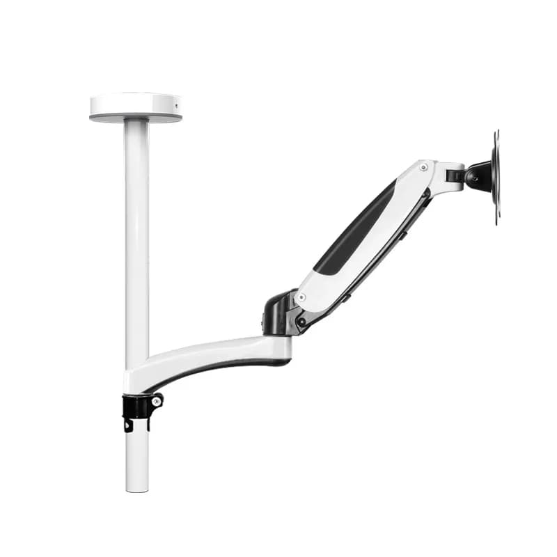 Supporto per monitor da scrivania universale per computer, supporto per schermo con rotazione telescopica e sollevamento a gimbal