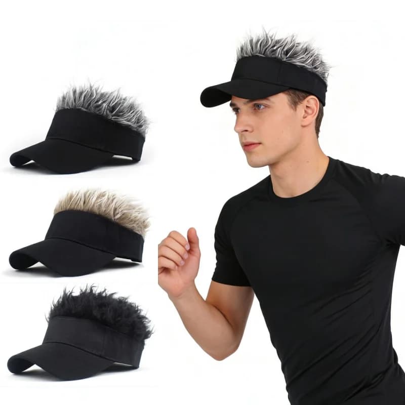 Cappello con Punte Decorative per Uomo e Donna, Anti-UV, per Sport all'Aperto, Corsa, Golf, Baseball, Pesca, Hip-Hop, Danza, con Visiera Parasole