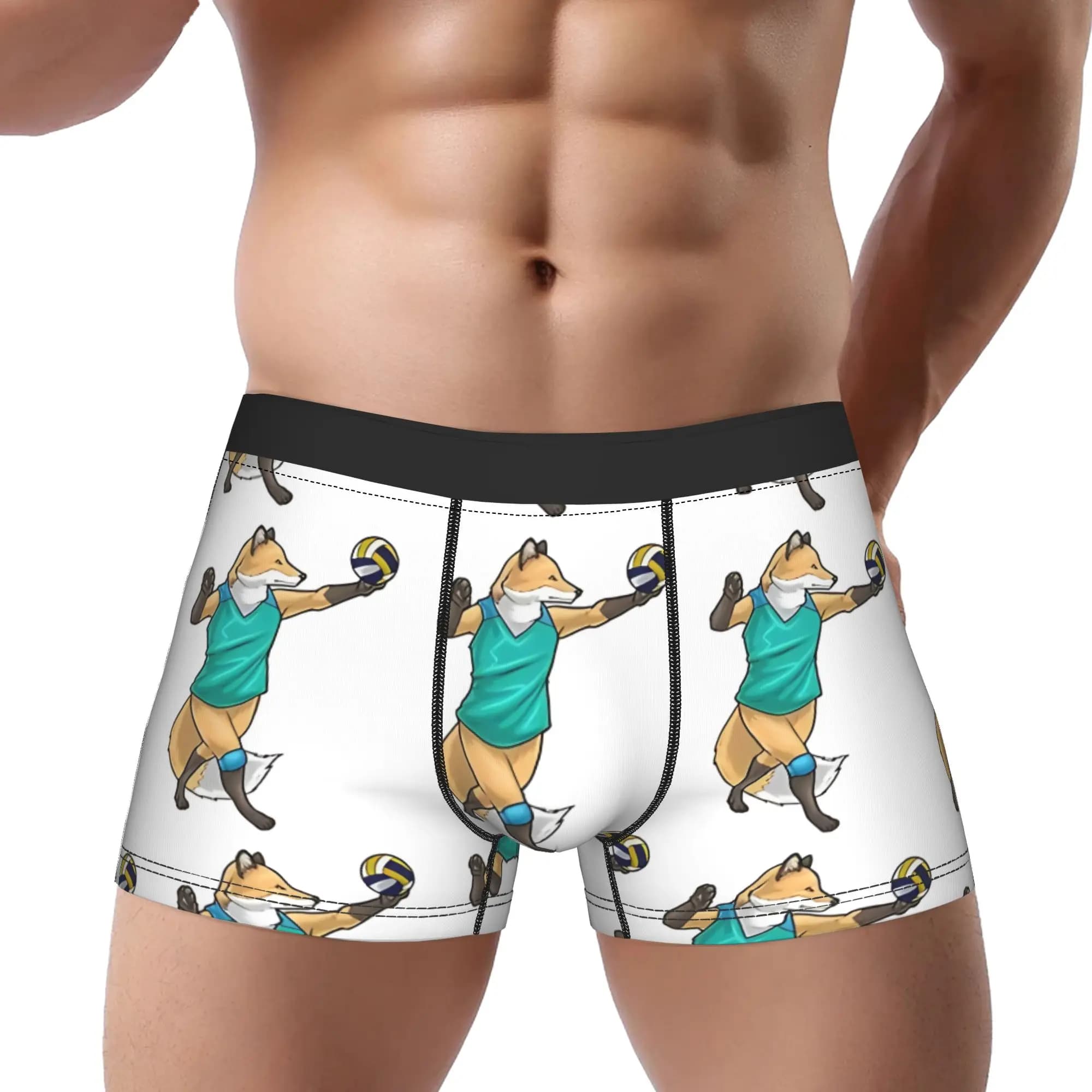 Breathable men's briefs for volleyball, ventilated shorts, boxer.