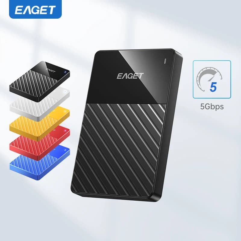 Eaget disco rigido esterno portatile 5gbps SATA HDD 1TB 4TB 5TB LED Hard Disk USB3.0 HD esterno compatibile per SamSung PC Mac