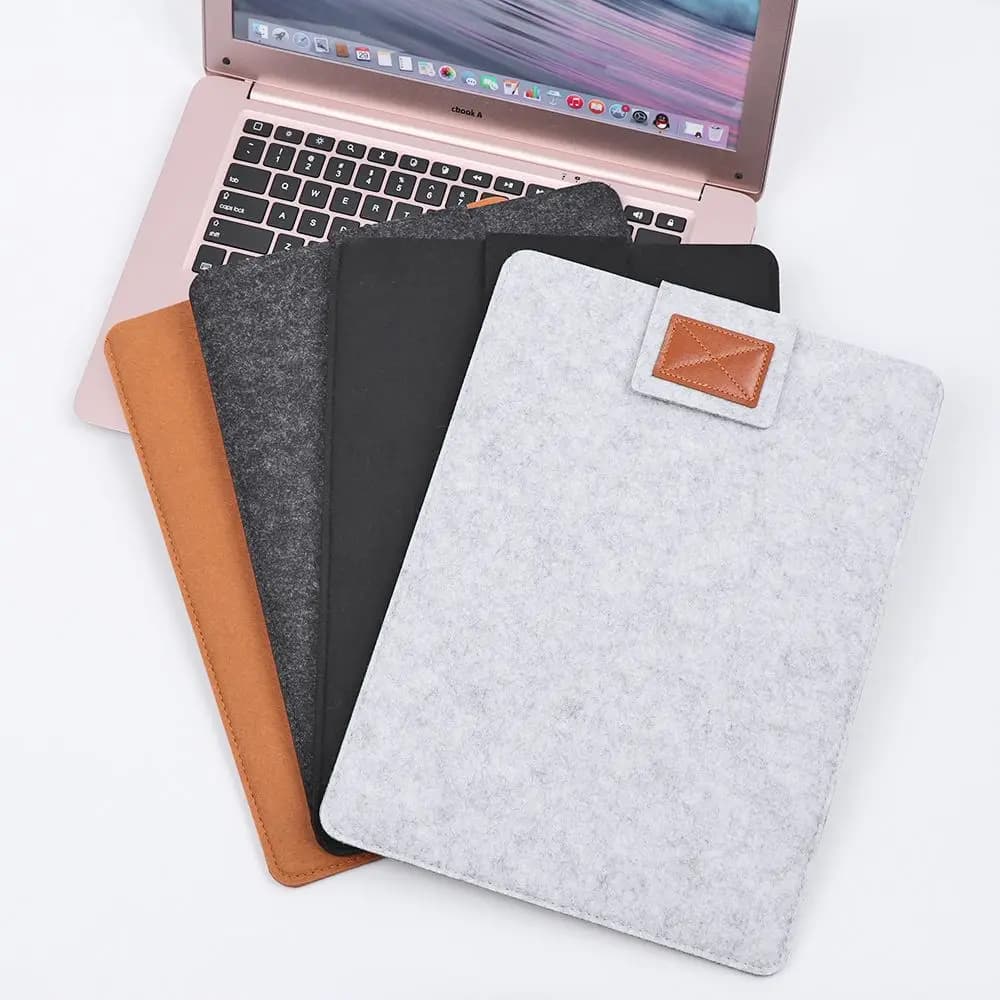 Custodia per Laptop Ultra sottile in feltro di lana per Macbook Air Pro Ultrabook per custodia morbida in feltro di lana antigraffio da 11/13/15 pollici