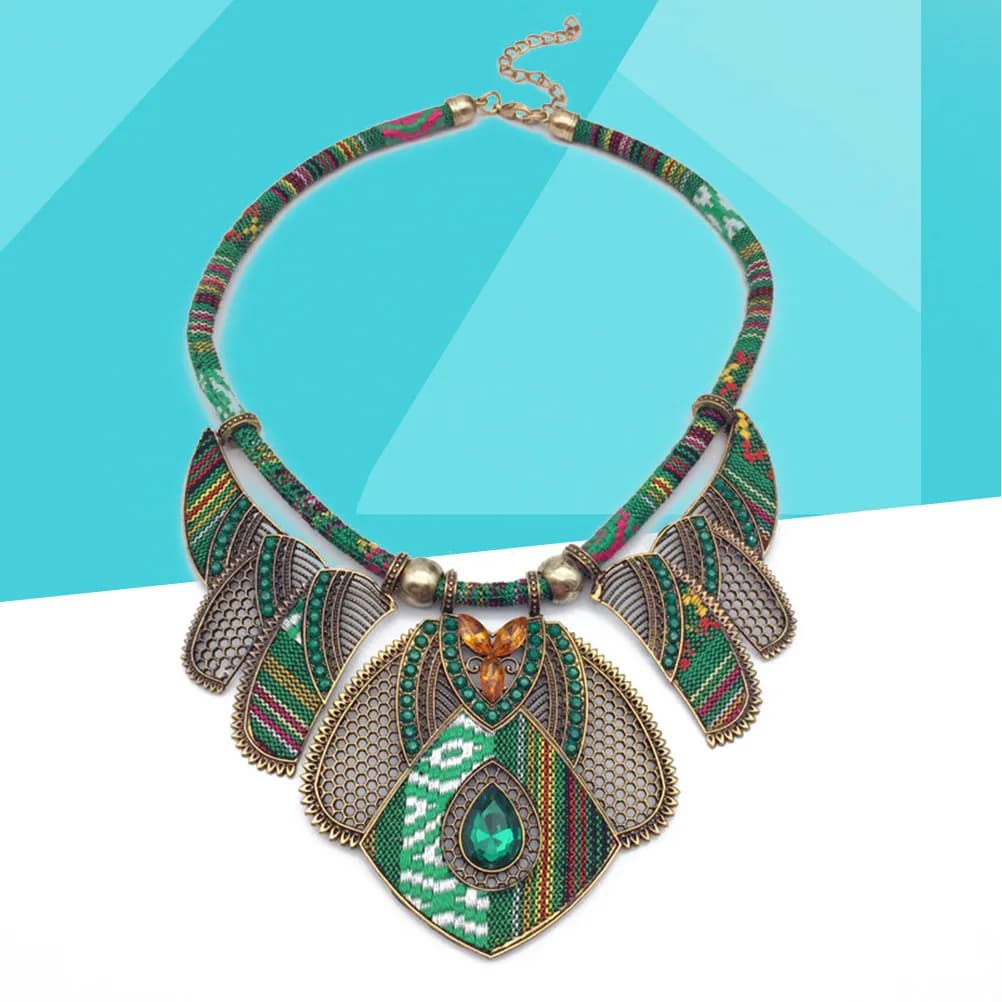 Women Bohemia Necklace Handmade Ethnic Bib Collar Multicolor Beaded Jewelry Elegant Daily Wear Perfect Gift Stylish Outfit