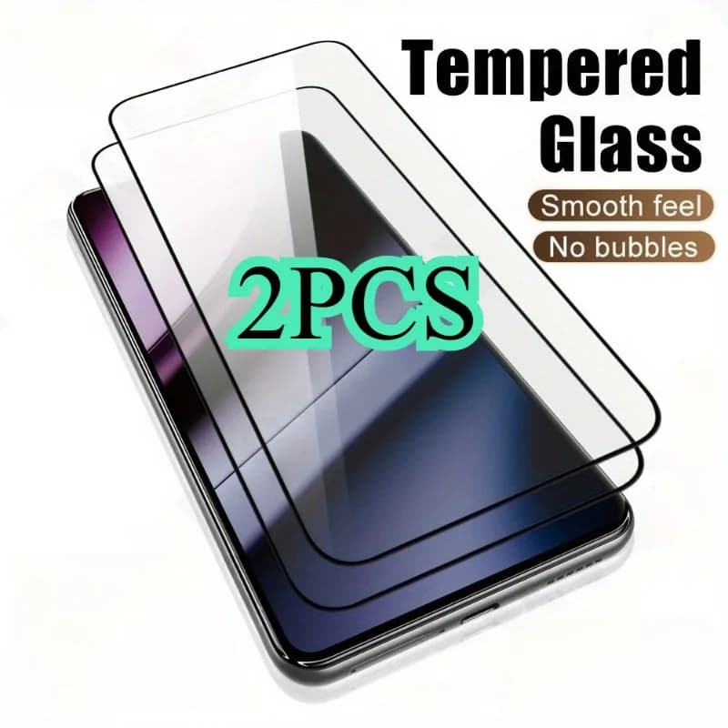 2Pcs Full Cover Phone Screen Protector For Google Pixel 9 Pro XL 8a 7a 6a 5 Tempered Glass Smartphone Protective Film