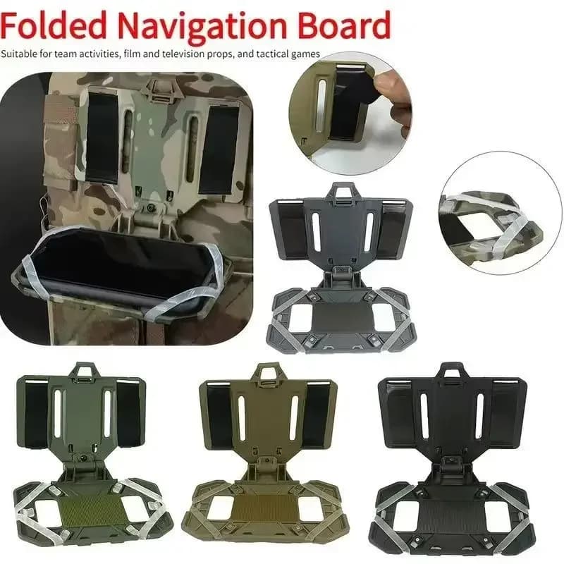 Tactics Cell Phone Holder Admin Pouch Map Navigation Pouch Hunting Vest Chest Accessories Fold Smartphone Pouch