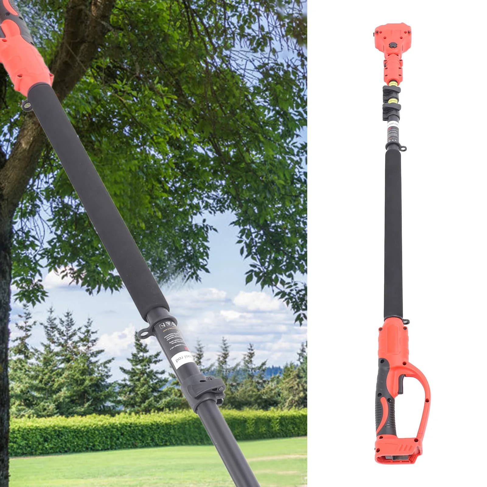 High Branch Pole Pruning Shears Extension Pole Comfortable Grip Non Slip Telescopic Lightweight for Garden Orchard for Chainsaws