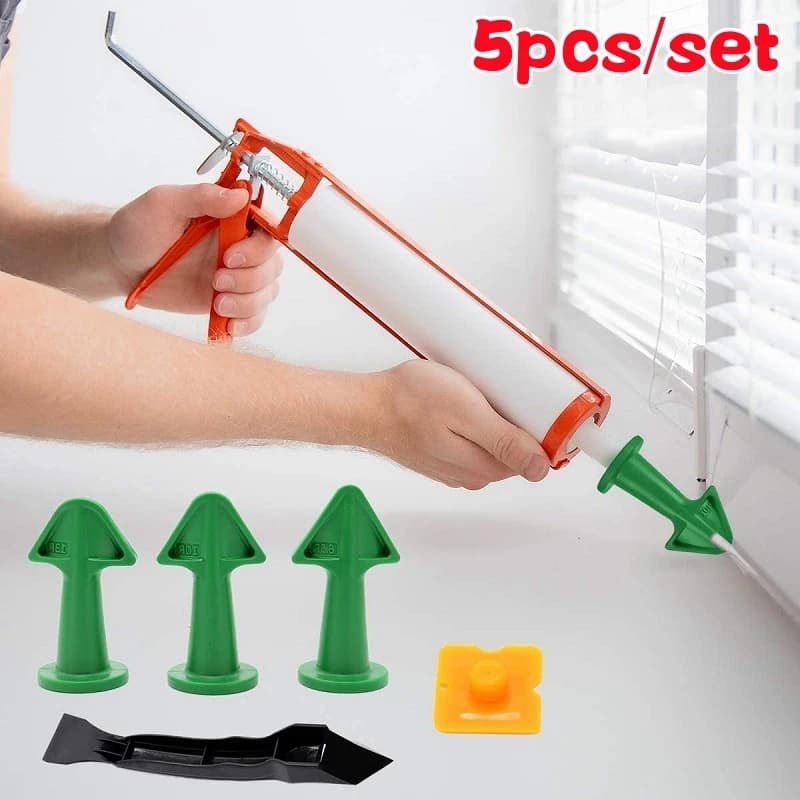 5 pcs Clutch Grinding Machine Applicator Finishing Tool Spatula Plastic Collar Plates Brick Joints Silicone Floor Removal Kit