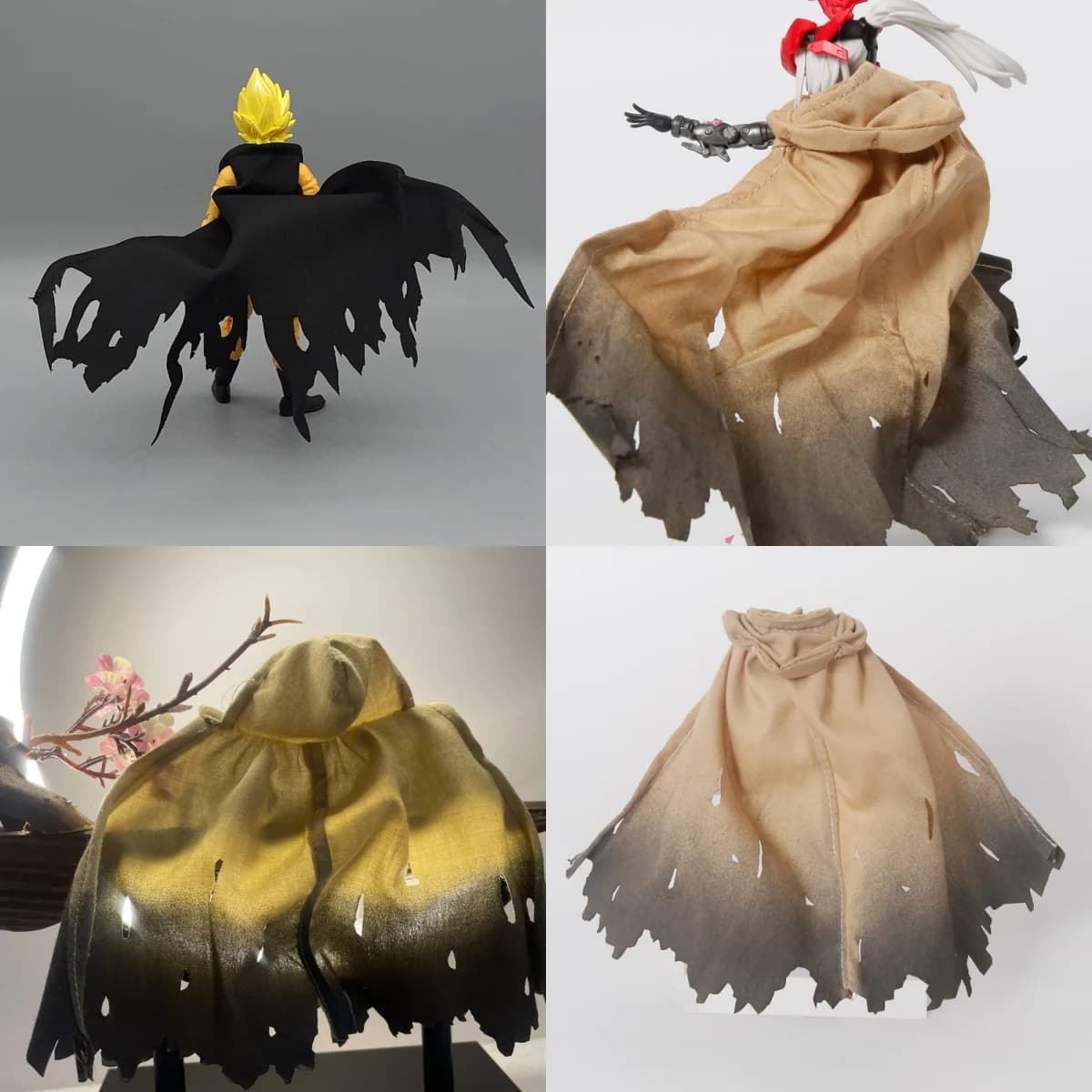 1/12 Bilancia Maschio/Femmina Soldato Accessori Classici Anime Danneggiato Mantello Universale Mantello Con Cappello Per 6in Action Figure Giocattoli di Modello