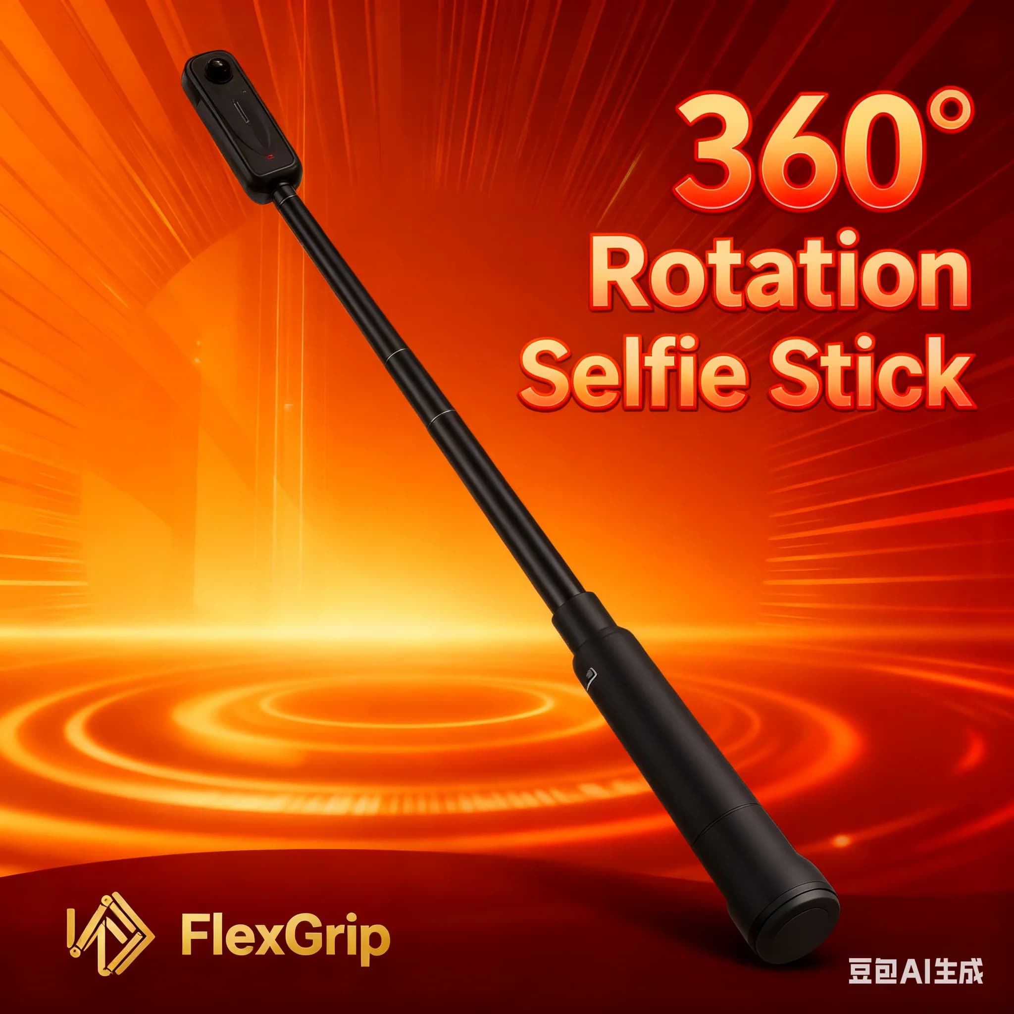 Per selfie stick invisibile 2 in 1 Insta360 | Supporto estensibile per treppiede | Filettatura da 1/4". | Per X5/X4/X3