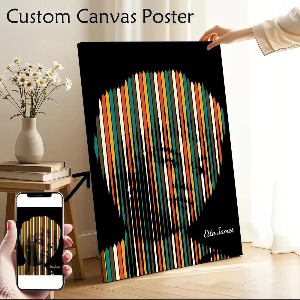 Etta James Printed Canvas Poster Personalized High Quality Wall Art Paintings for Room Decorations Home Decor Accessories Mural