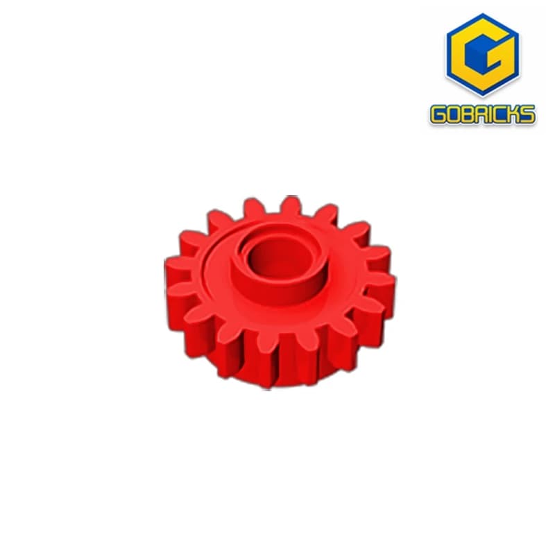 Gobricks GDS-1402 Tecnico, Ingranaggio 16 Denti con Frizione compatibile con i Blocchi Educativi Fai da Te per Bambini LEGO 6542