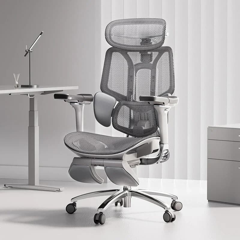 Sedia da Ufficio Reclinabile Ergonomica per Gaming, Poltrona da Computer con Struttura Rinforzata
