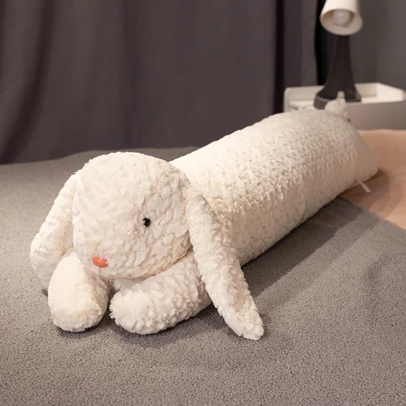 Long Rabbit/Bear Plush Pillow Large Bear Stuffed Rabbit Sleeping Pillow Cushion Decorative Body Pillow Chair Back Cushion Decor