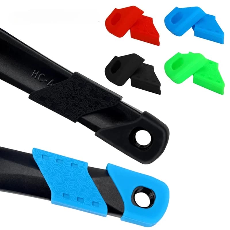 Copertura protettiva per pedivella per bici Copertura per pedivella per bicicletta da strada in silicone Copertura antipolvere per pedivella Copertura per braccio guarnitura MTB Accessorio per ciclismo