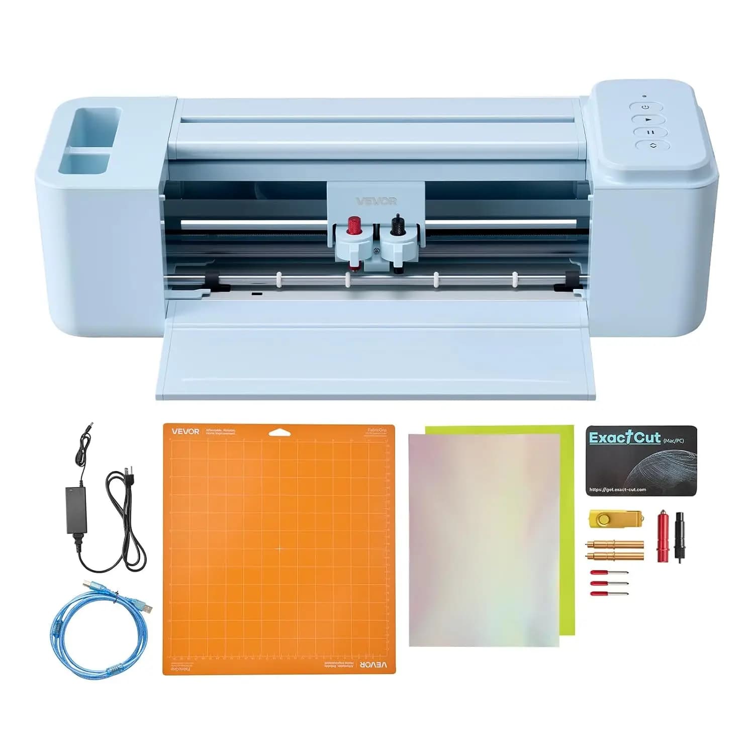 Vinyl Cutting Machine, 12 in, Button-Controlled Vinyl Cutter, 20000+ Built-in Design Resources, Compatible with Mac, Windows, An