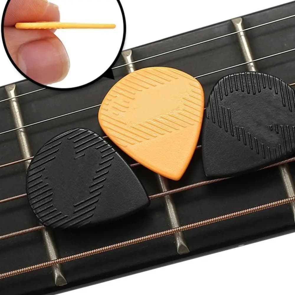 10Pcs Electric Guitar Bass Triangle Shape Guitar Pick Nylon Replacement Plectrum Ukulele Picks 1.5mm Non slip Beatpicks