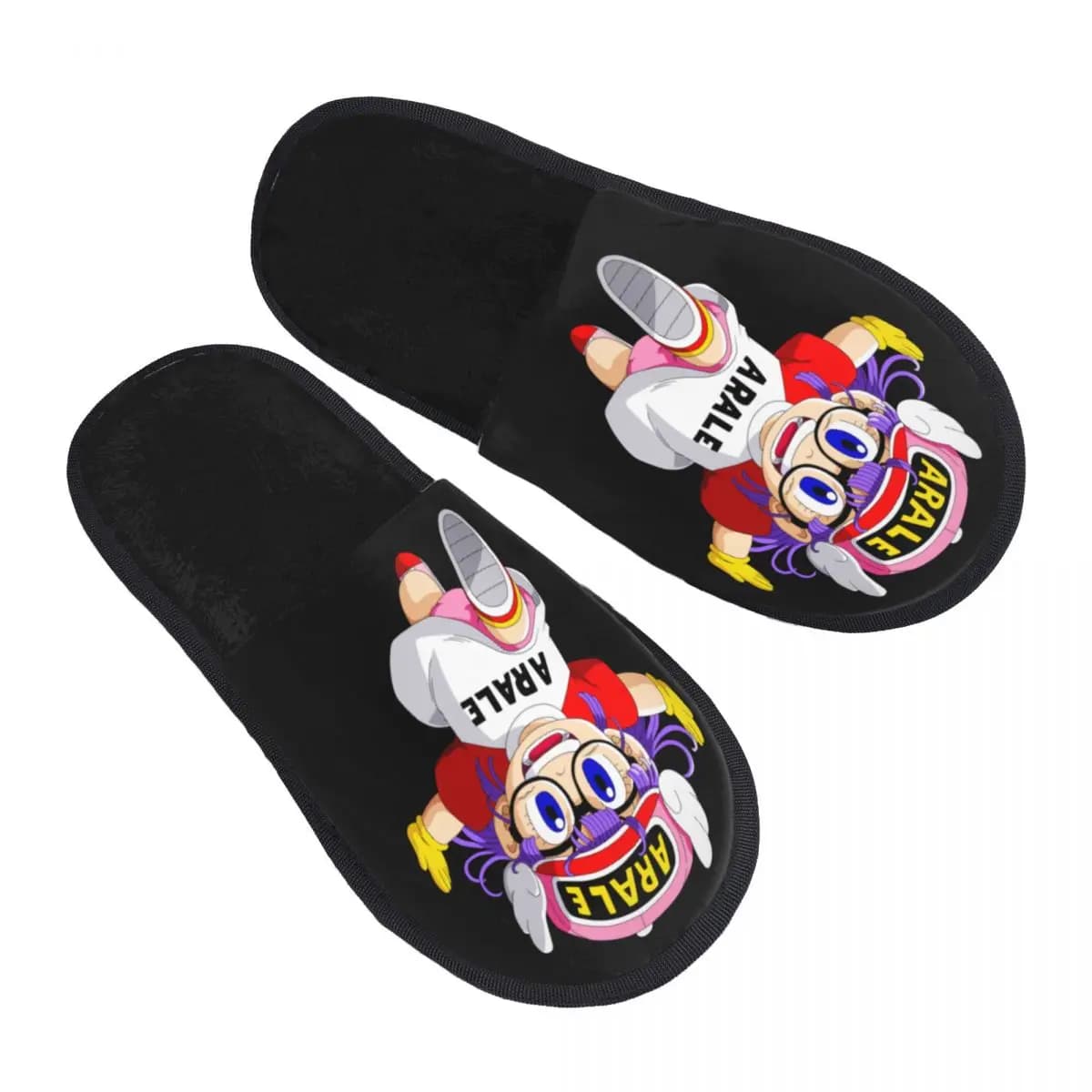 Arare Arale Purple Dr Slump Cozy Scuff with memory foam slippers Women's Spa Home Shoes