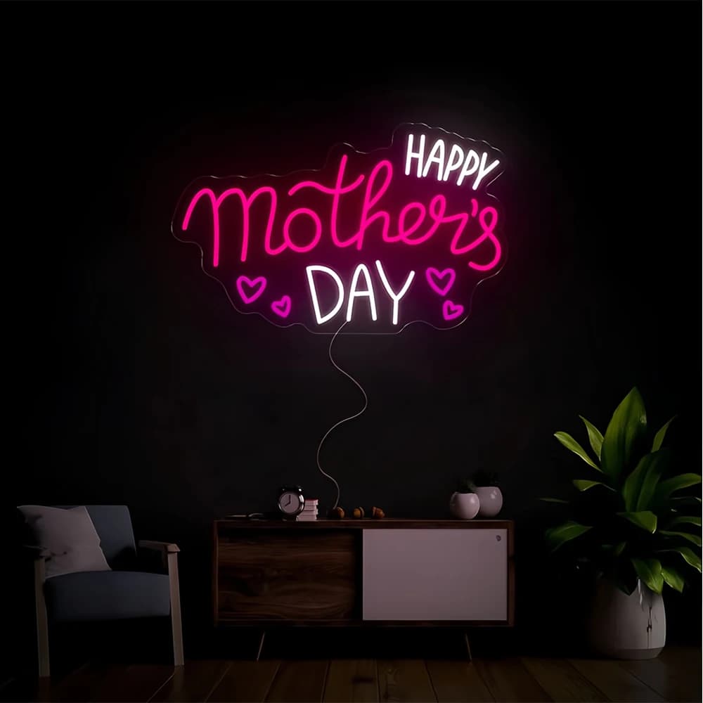 Insegna al neon a LED personalizzata per la decorazione domestica dell'evento di nozze Decorazione della stanza dell'anniversario in acrilico trasparente Arte della luce al neon personalizzata