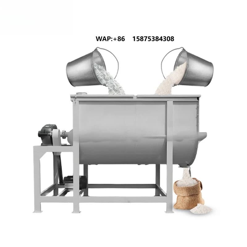 Industrial Belt Mixer Food Grade 500kg 1000kg Meat Food Filling Mixer High Quality Powder Electric Mixer