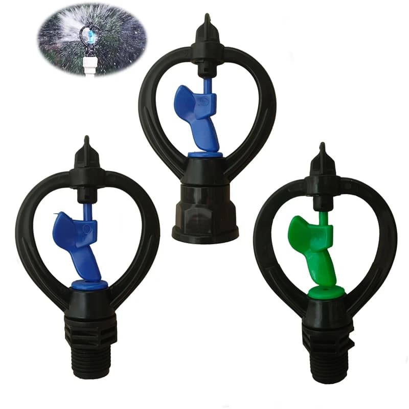 1/2 Inch External Thread/Internal Thread Watering Rotary Sprinkler Garden Lawn Micro Irrigation System Plastic Nozzle