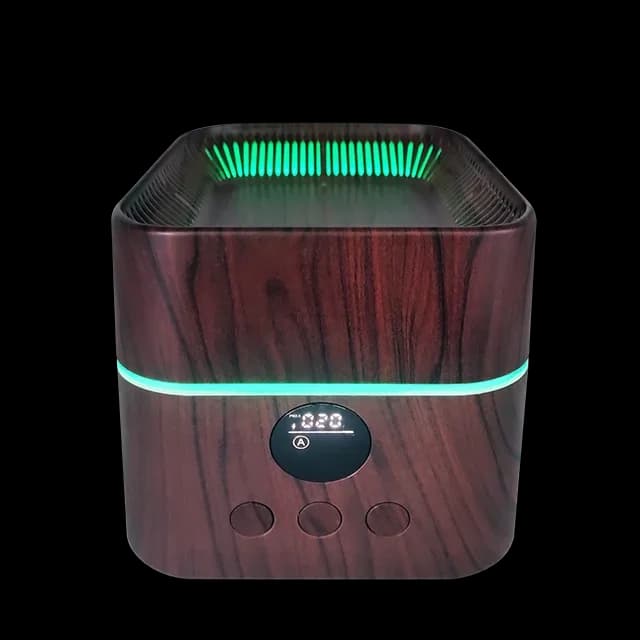 z Vendita calda umidificatore ad ultrasuoni con venature del legno led mini umidificatori diffusore di aromi per la casa