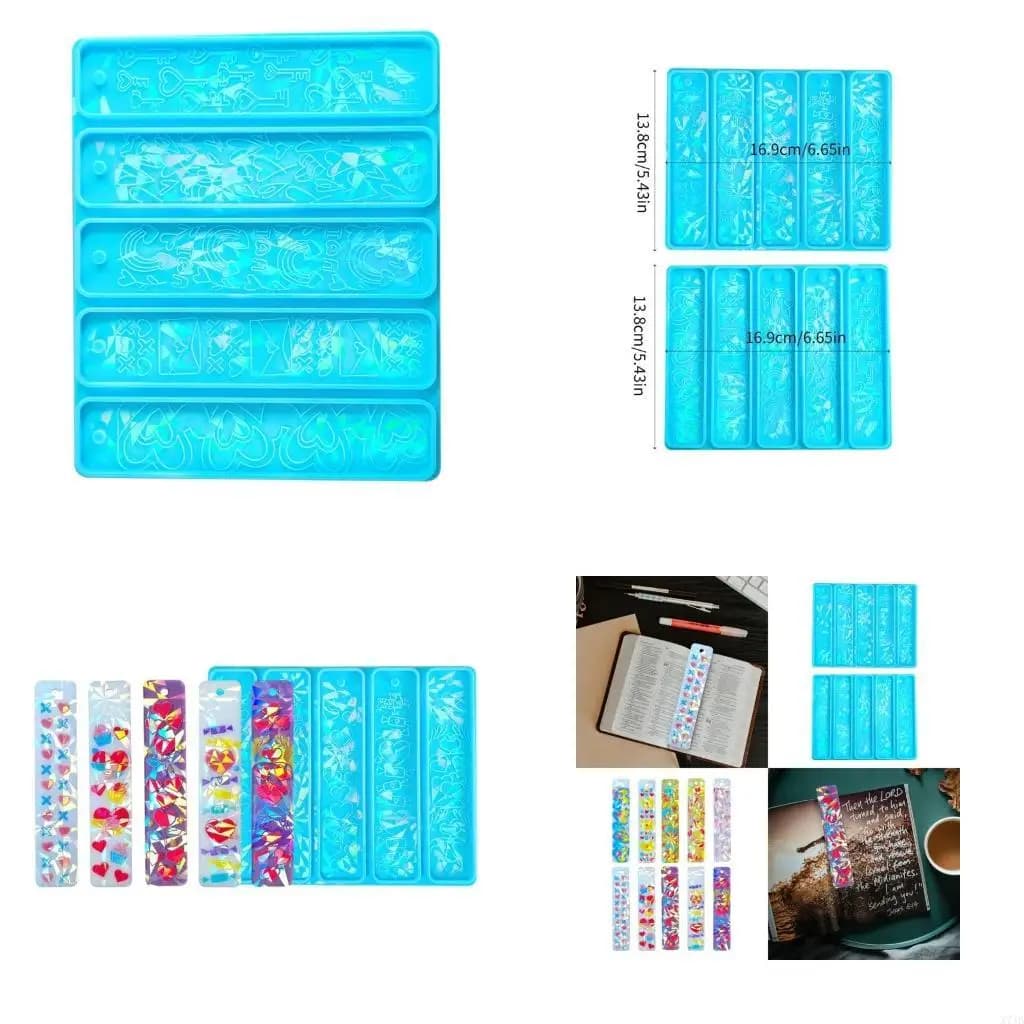 Stampo in silicone per segnalibro olografico con luce e ombra, stampo in resina epossidica per creazione gioielli con