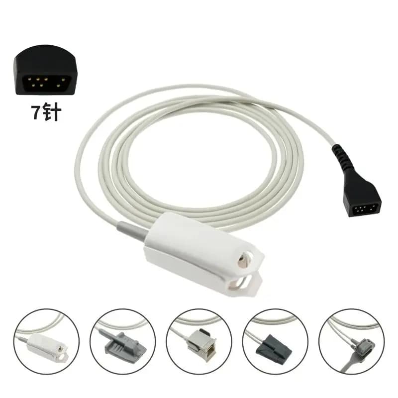 Silicone SPO2 sensor with finger clip for infants and adult children for nonin oxymeter monitoring 8500 7500