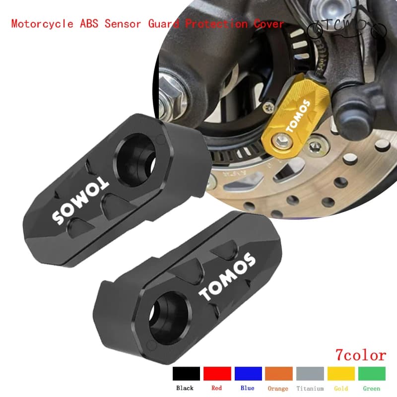 Motorcycle CNC aluminum Rear Wheel ABS Sensor Guard Protection Cover For Tomos Nitro Arrow Sprint LX Streetmate R A35 Racing TT