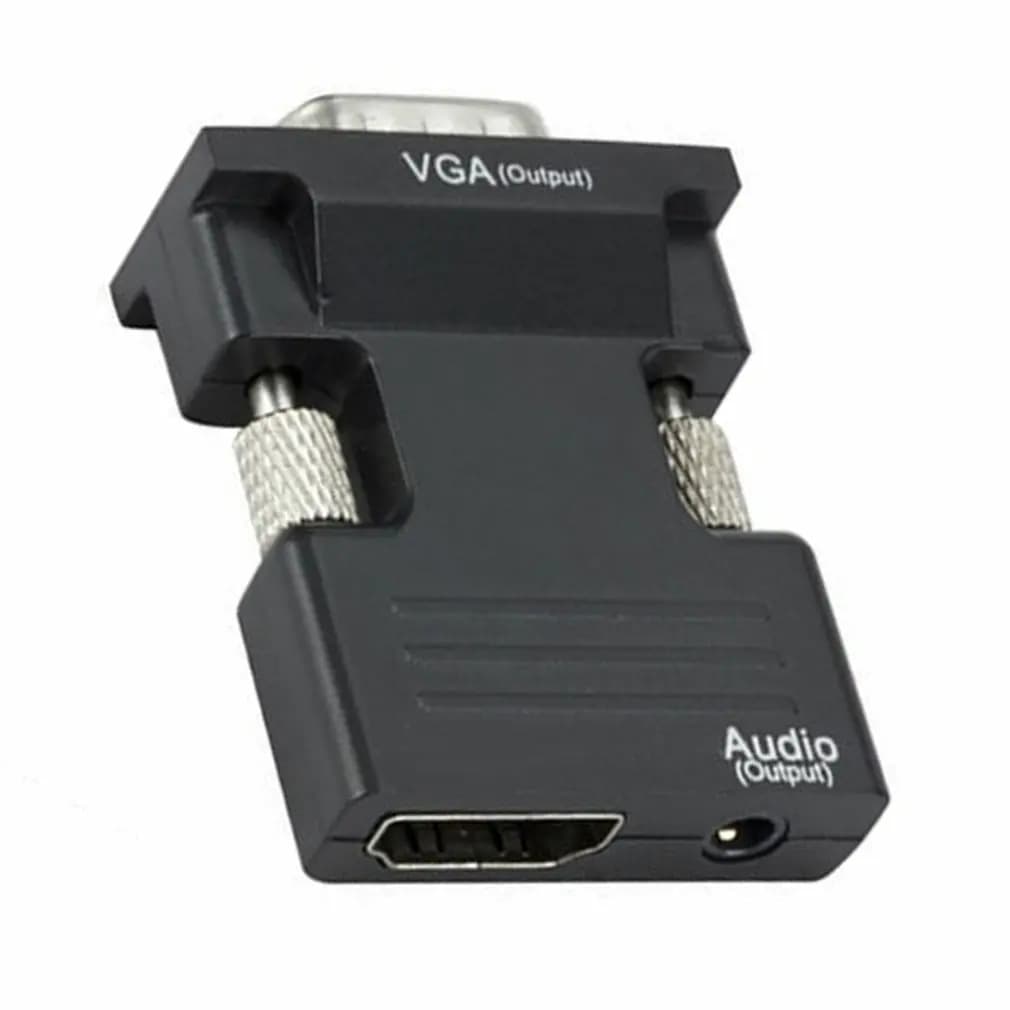 Female-compatible audio adapter with HDMI for VGA male monitoring HDMI-compatible converter with VGA Set-top box for Dropshipping computer