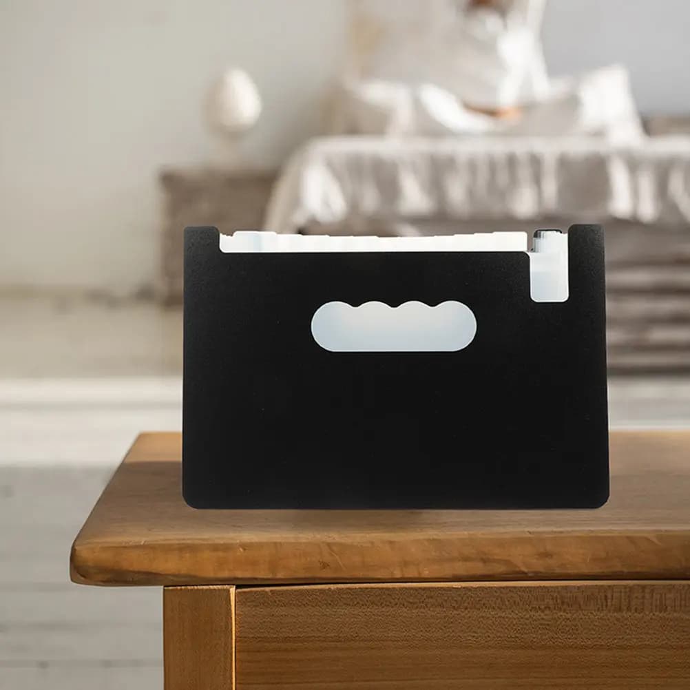 2 Pezzi Cartelle Espandibili Grande Capacità, Organizzatore Multistrato Portatile, Borsa Porta Documenti per Ufficio, Casa, Scuola, Porta Ricevute