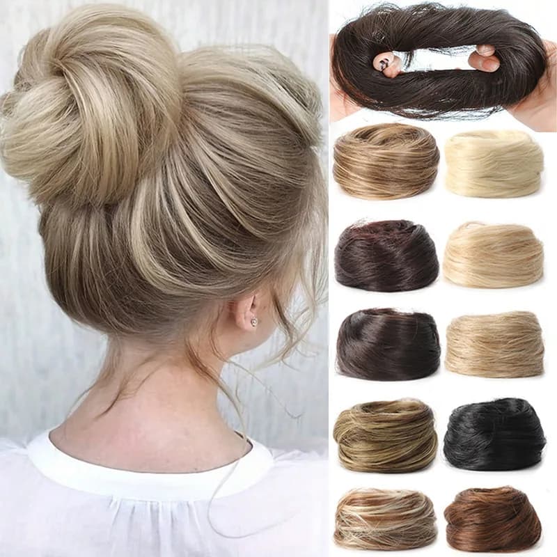 Multicolor Synthetic Rubber Hair Elastic Ring Heat Resistant, Hair Extension Hair Ribbon Elastic Ring Wraping A Woman's Horsetail