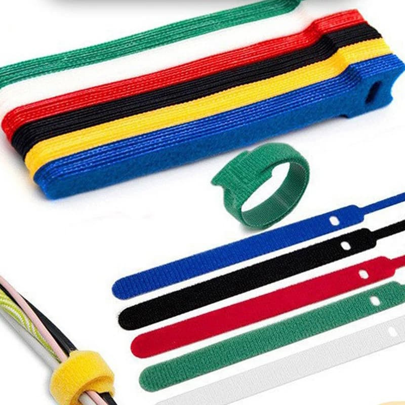 10 pz Organizzatore di Cavi Nylon Velcros Cinghia di Fissaggio Filo/Piante 15 cm * 1.2 cm Riutilizzabile Fascette Rimovibili Nastro Linea Dati gestione dei cavi