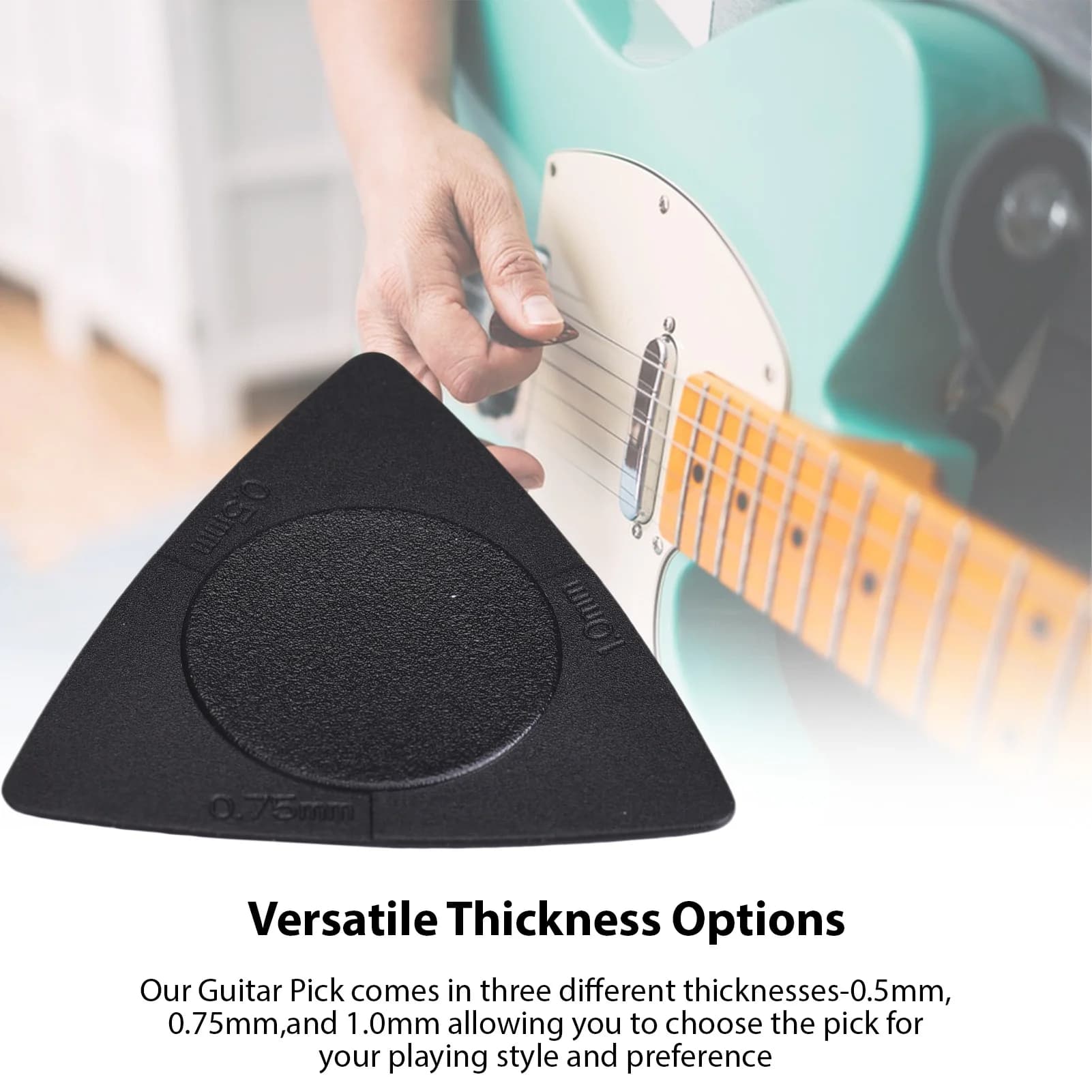 Multi-thickness Guitar Picks Guitar Accessories Musical Instrument Accessory 0.5/0.75/1.0mm Guitar Picks