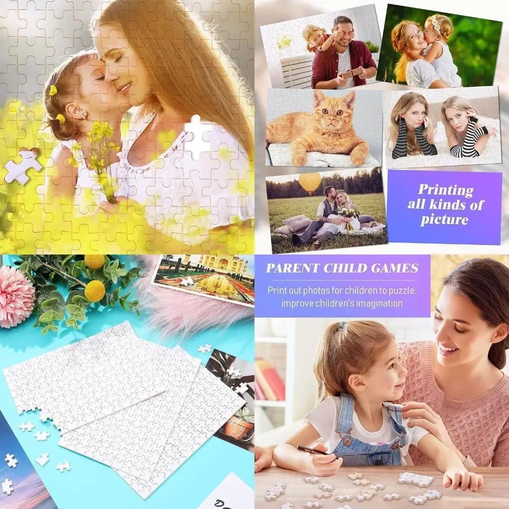 15 Imposta il puzzle sublimazione-sublimazione in bianco 15pcs/imposta il puzzle calore del puzzle sublimazione puzzle