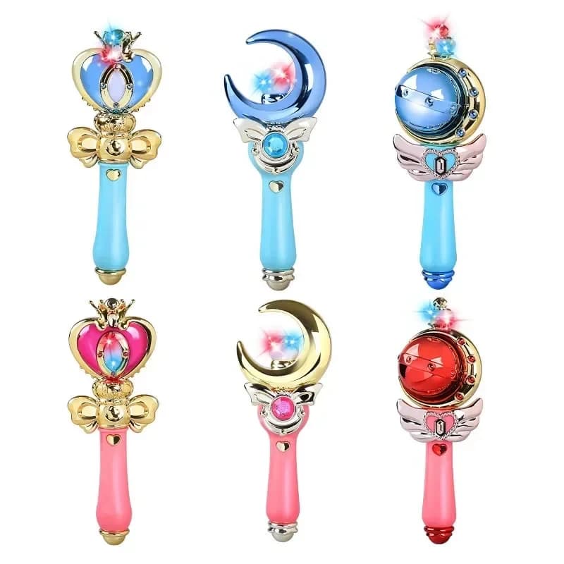 2026 Sailor Spiral Heart Cutie Moon Figure Toy Queen Serenity Henshin WAND Stick Rod Boy Gift 6MO1Z