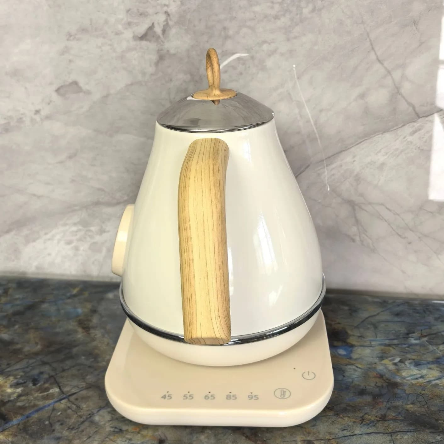 1.7L Electric Kettle with Temperature Control, Stainless Steel 304, with Temperature Display, Teapot with Automatic Heat Maintenance, 1850W