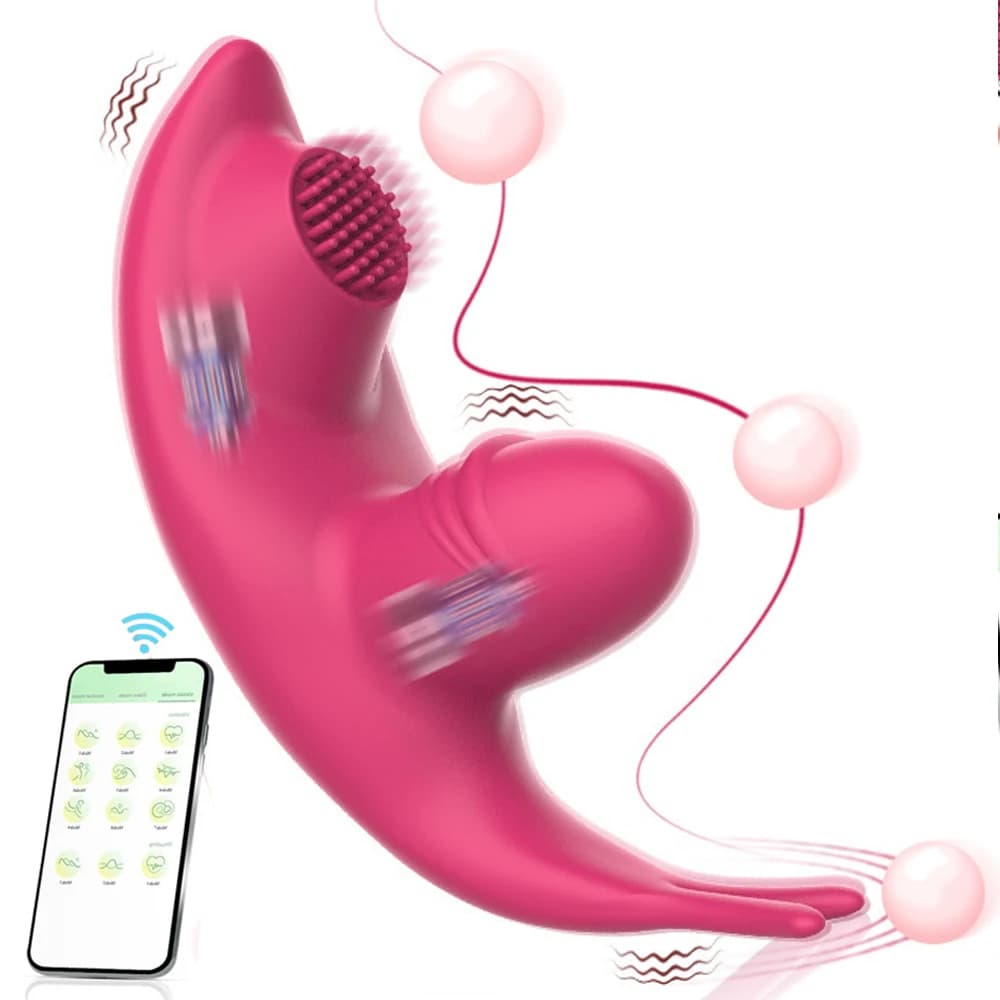 Massaggiatore Portatile Impermeabile in Silicone per Donne, Vibratore Potente per Punto G, Vaginale e Anale, Giocattolo per Adulti, Regalo per la Camera da Letto