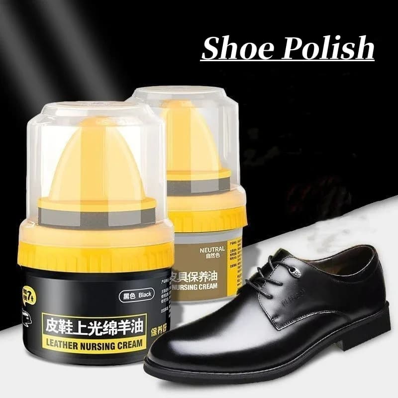 Spazzola per scarpe in pelle da 50 ml, lucidante, per la cura delle scarpe, illuminante, detergente, spugna per la pulizia, incolore/nero/marrone