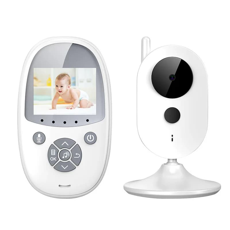 Baby Monitor con schermo LED HD da 2,4 pollici, wireless, con interfono bidirezionale
