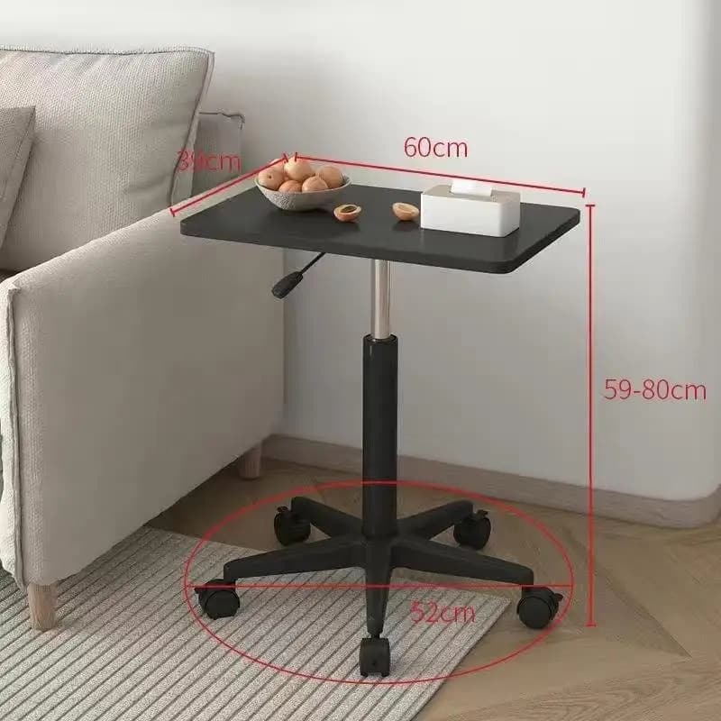 Tavolino mobile Scrivania in piedi regolabile in altezza Tavolino da divano Scrivanie per laptop Tavoli per computer con ruote Mobili per ufficio