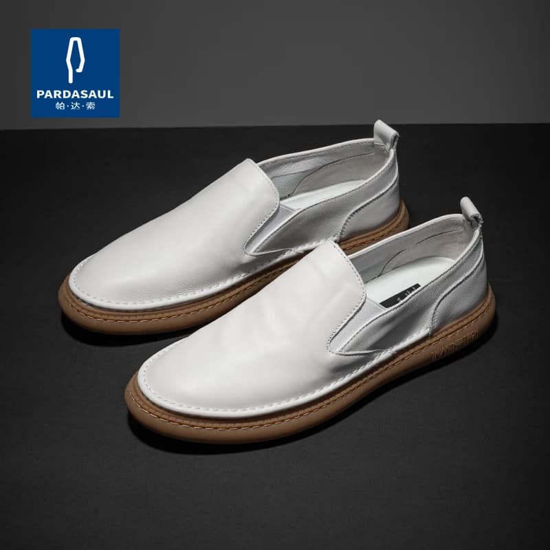 Fashionable men's shoes, lazy moccasins with soft sole, leather shoes, casual men's shoes GB0861