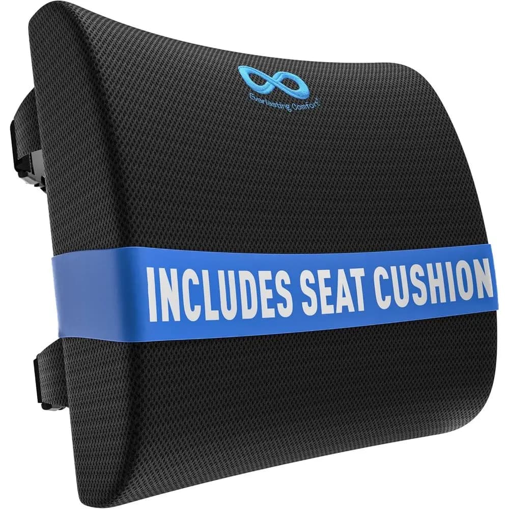 Cuscino ergonomico per supporto lombare per una postura migliorata e sollievo dal mal di schiena - Ideale per ufficio, sedie da gaming, auto e divani