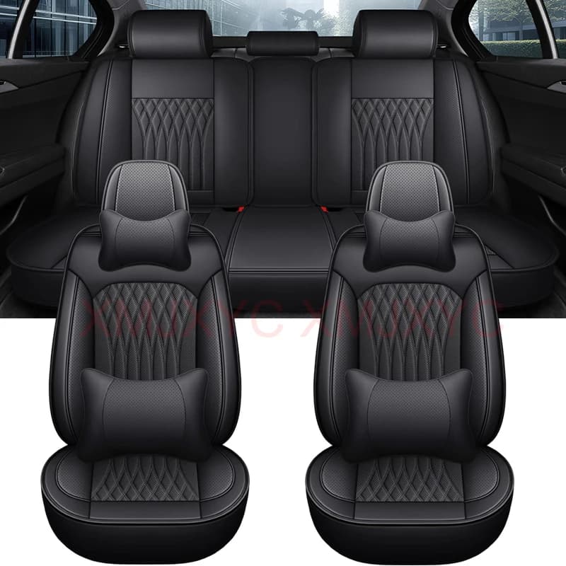 PU Leather Universal Car Seat Cover for PEUGEOT 206 307SW 308 407 408 508sw 208 2008 3008 4008 5008 Interior Accessories