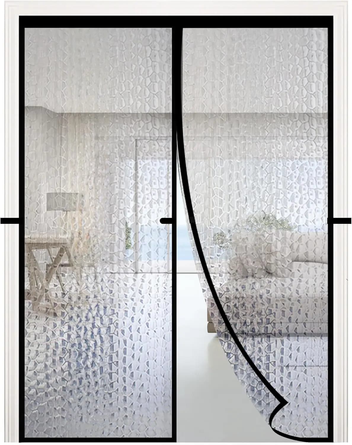 Tenda magnetica termoisolante per porta, copertura impermeabile in EVA per porta, adatta per porte fino a dimensioni 34"x78", protezione termica isolante