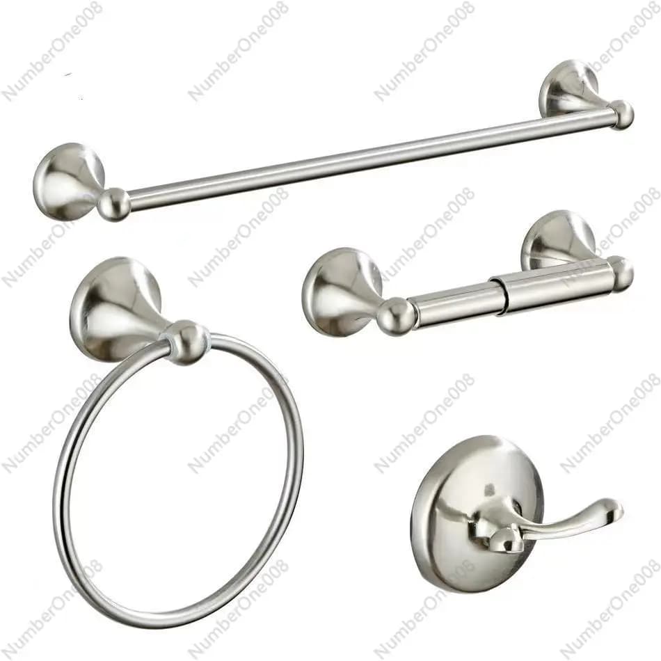 Set di accessori per il bagno in acciaio inossidabile con ganci porta carta igienica portasciugamani