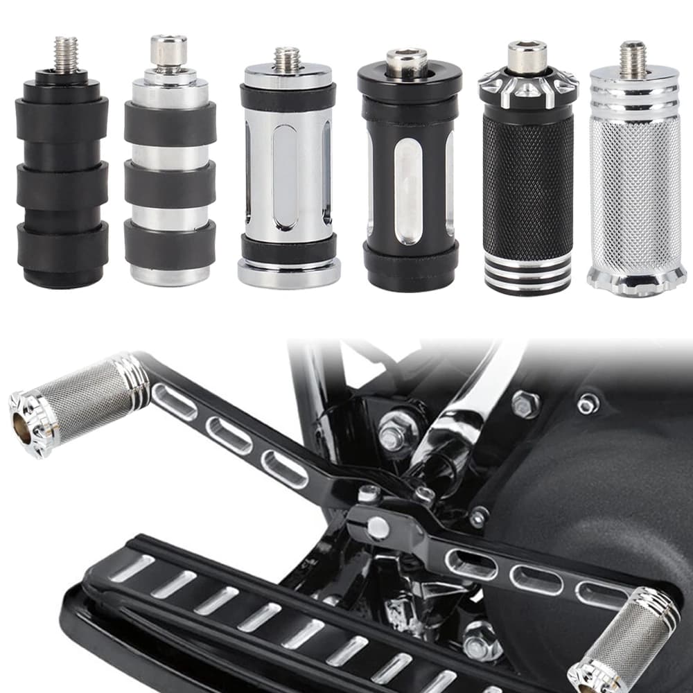 Moto Leva Del Cambio Shifter Peg di Alluminio Per Harley Sportster 883 1200 Dyna Fat Bob Breakout Softail Touring Road Glide