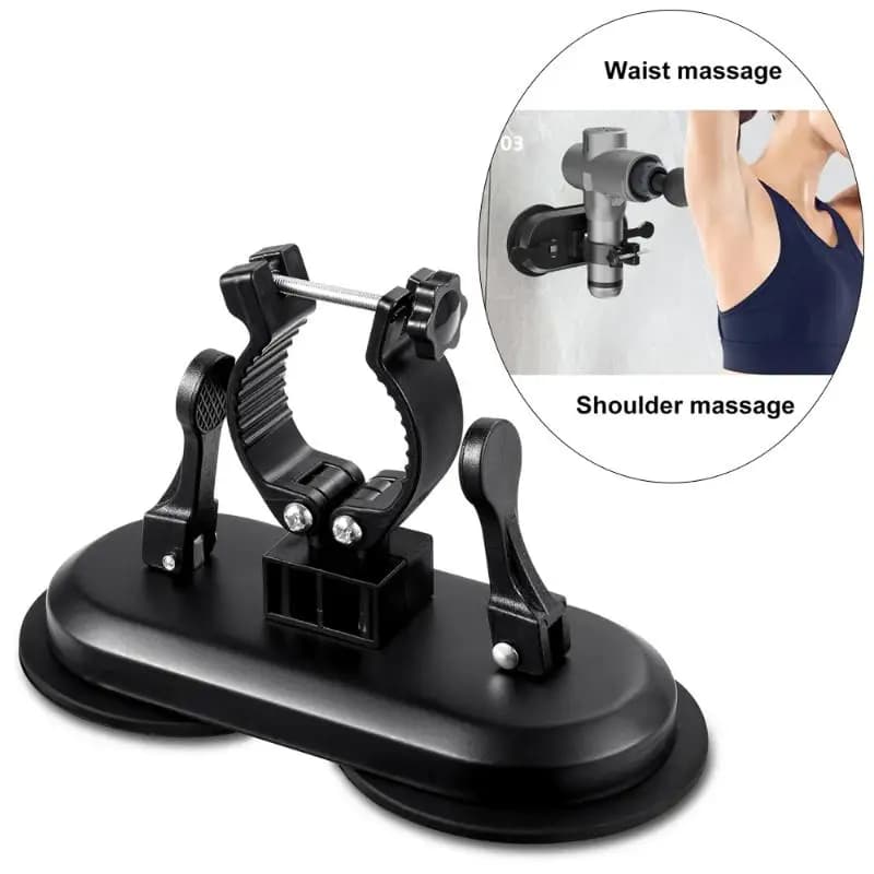 Support for Pistola Massage with Suction cup, Fixing for Changing Massage, Free Hands, Massage Partner, No Necessary Installation